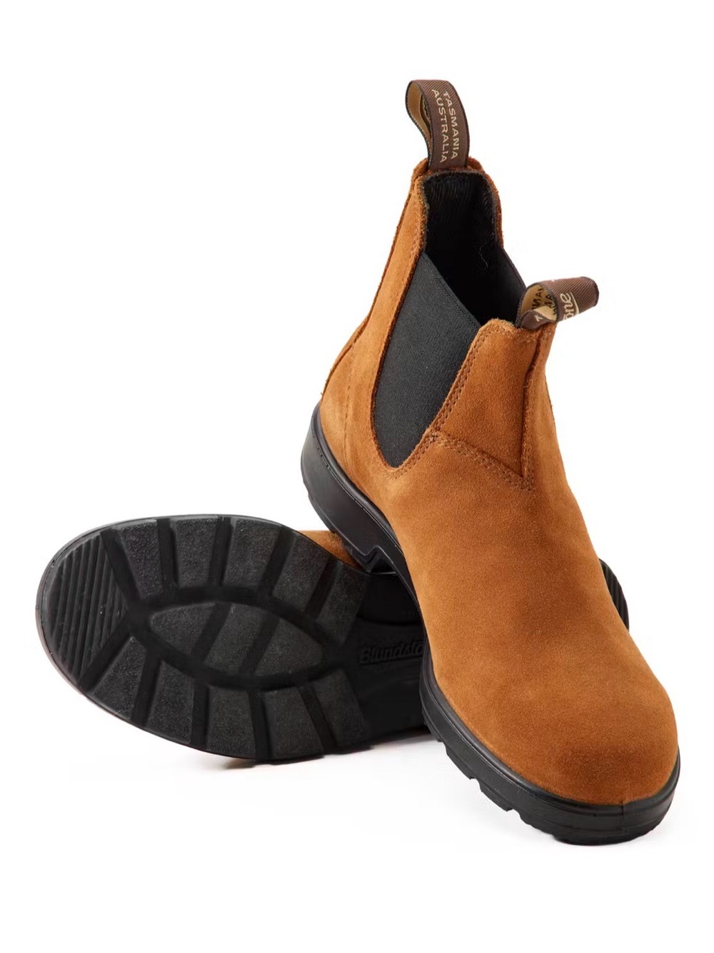 Blundstone 2406 Suede Chelsea Boot in Sepia color (US 11)